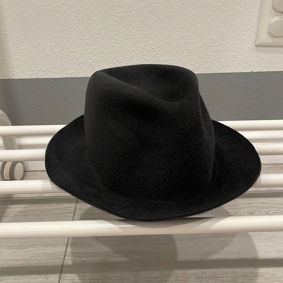 Scha Accessories - SCHA size M unisex designer fedora hat, gray formed wool cap